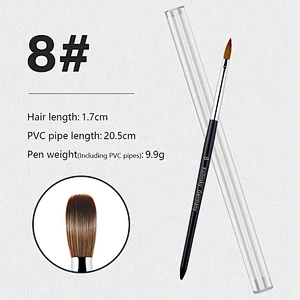 High Quality 100% Pure Kolinsky Nail Brush