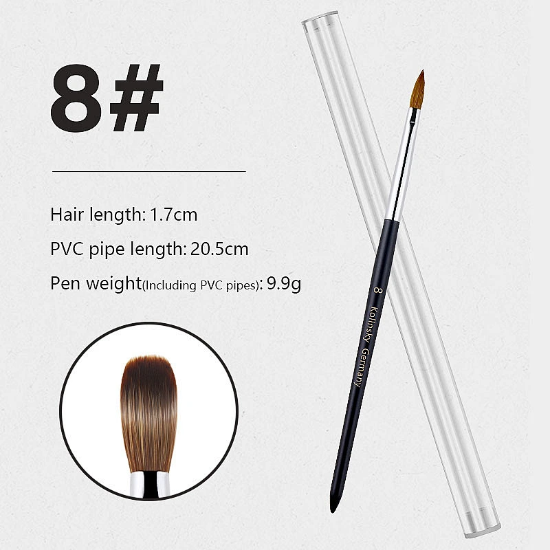 High Quality 100% Pure Kolinsky Nail Brush